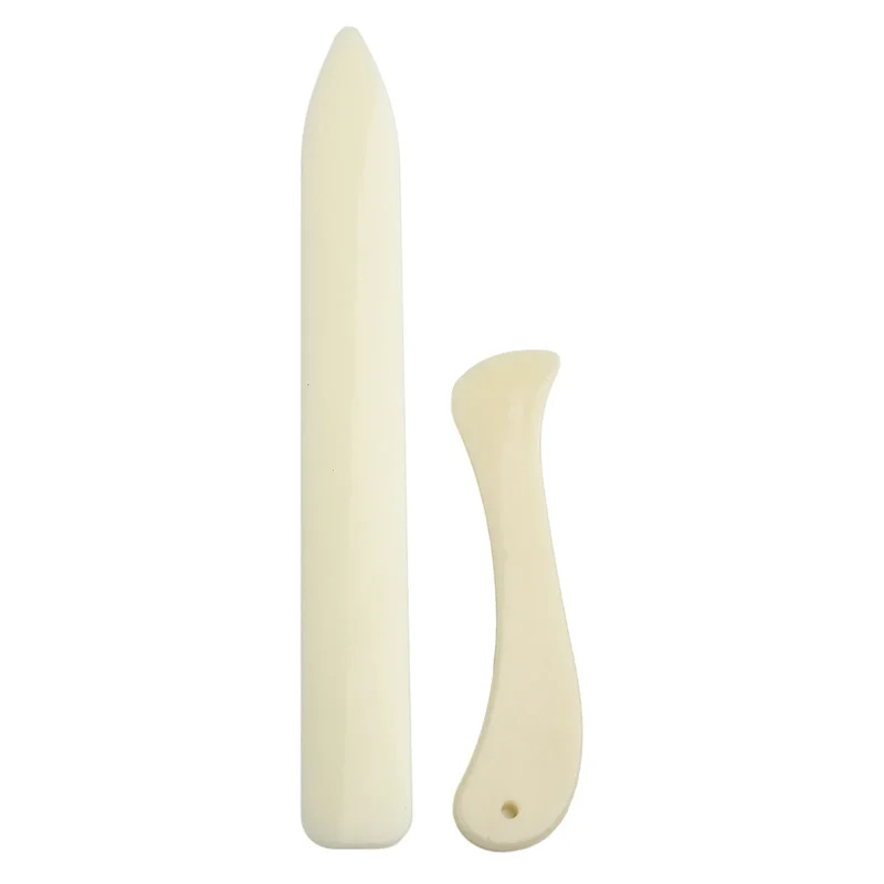 Bone Folder Tool - 2PCS Leather Working Tool Bone Folder
