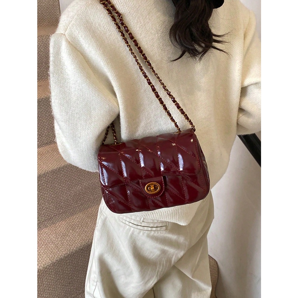 Leatherwork Free Patterns - Classic Rhombus Pattern PU Waterproof Material,