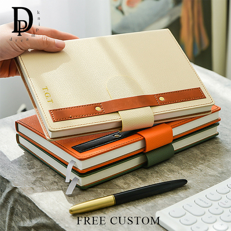 Leather Work Notebook - Engraving PU Cover A5 Notebook Business