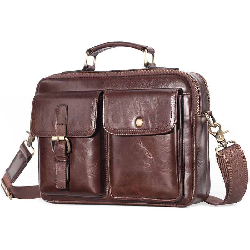 Leather Work Handbag - Brand New Cowhide Leather Messenger Bag