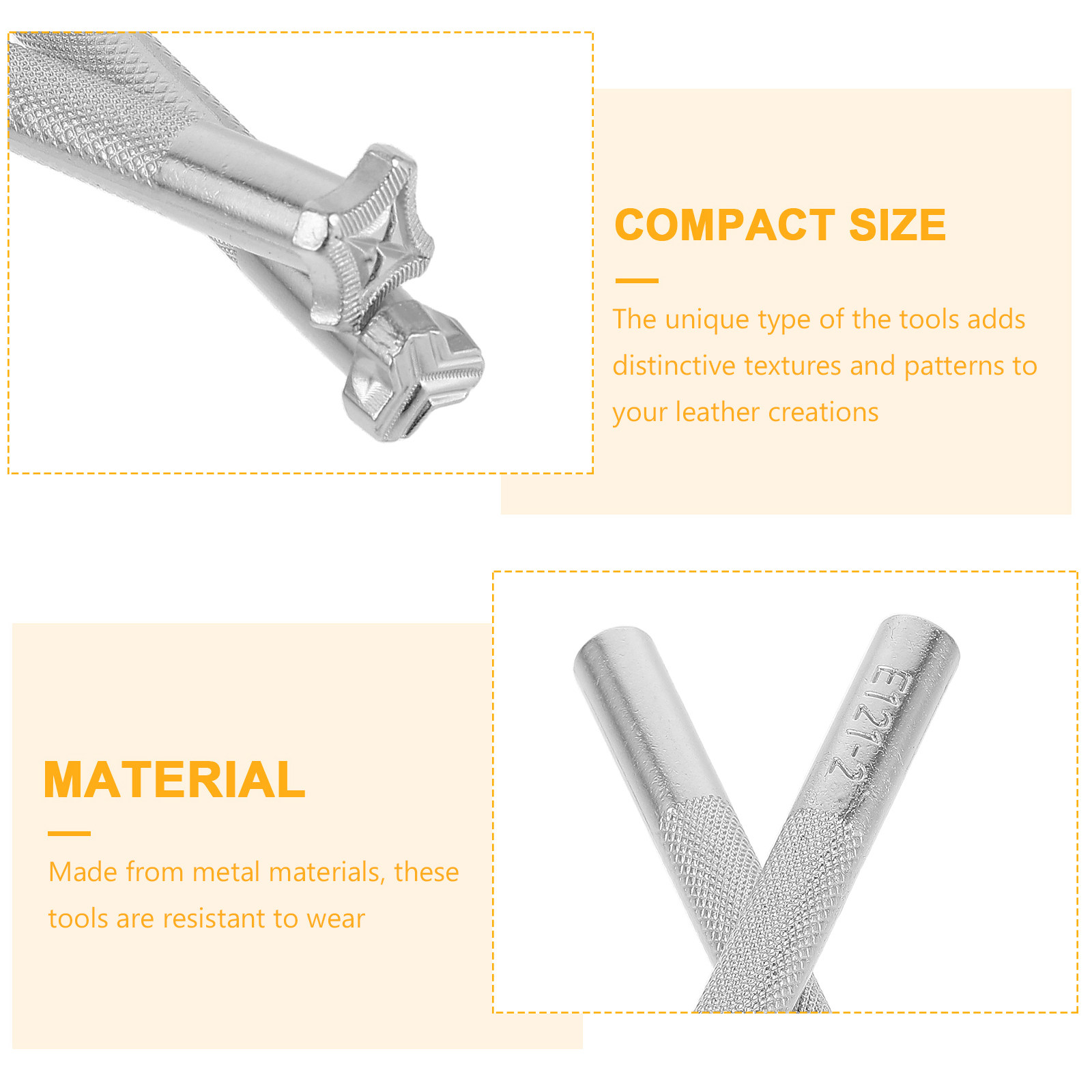 2Pcs Craft Stamping Tools DIY  - Leatherwork Free Patterns review and price