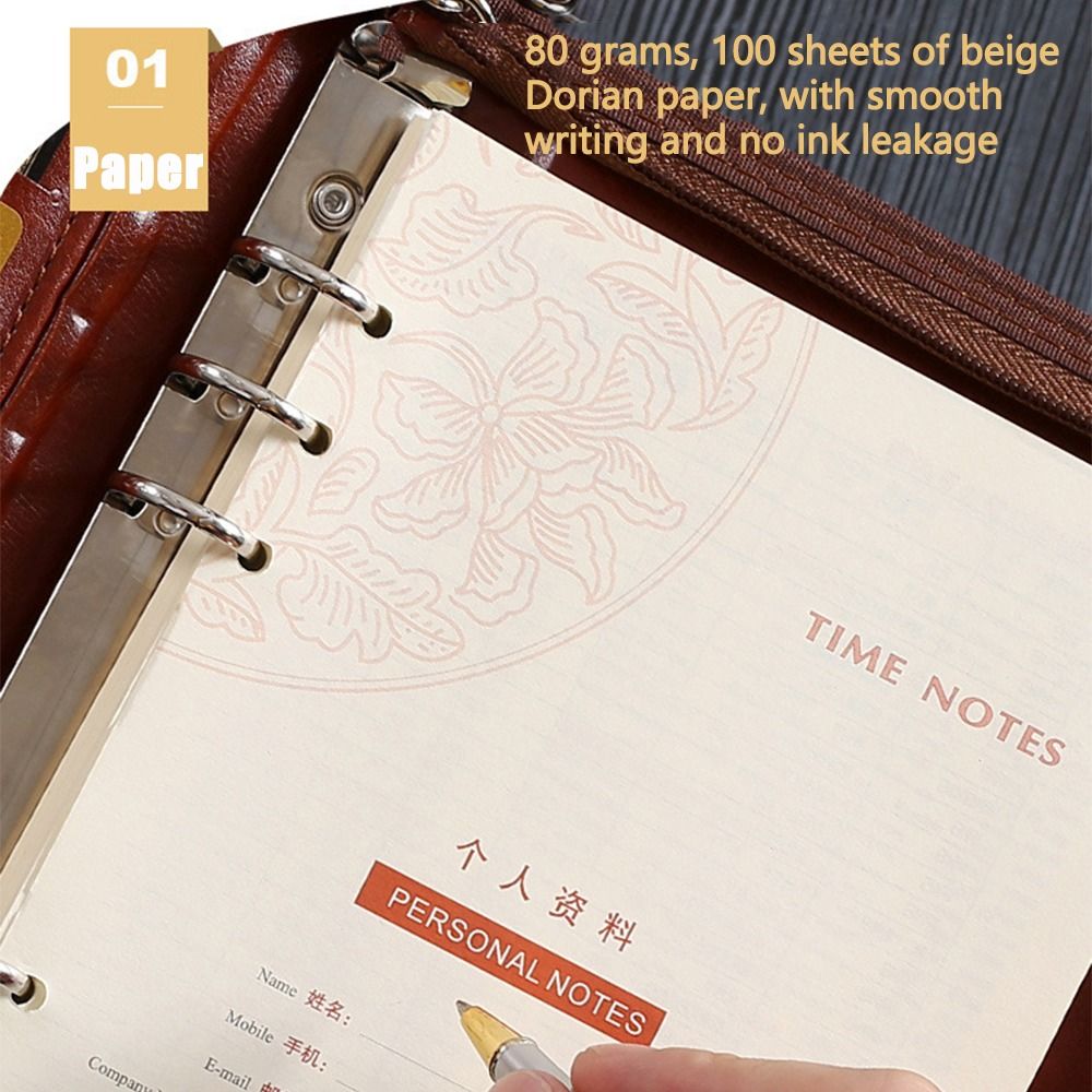 Portable File Folder PU Leathe - Leather Work Notebook review and price