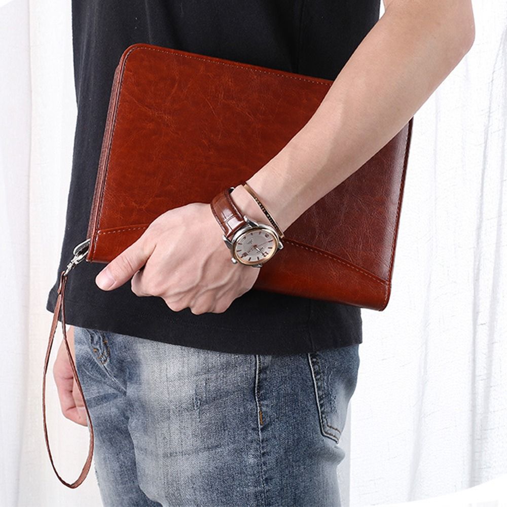 Portable File Folder PU Leathe - Leather Work Notebook review and price