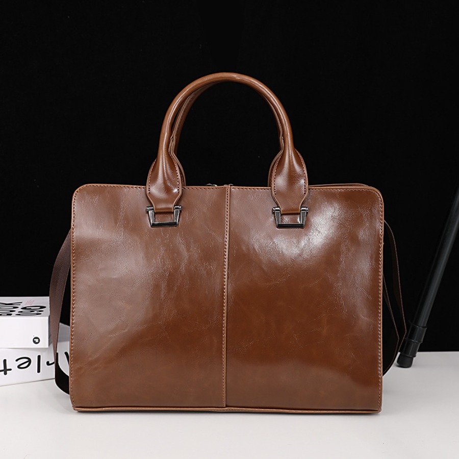 【New Arrival】Vintage Brown Lea - Leather Work Handbag review and price
