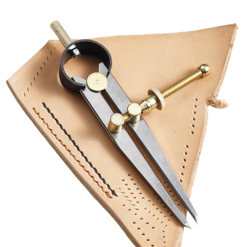1pc Flat Leg Spring Compass Di - Leatherwork Edge Creaser review and price