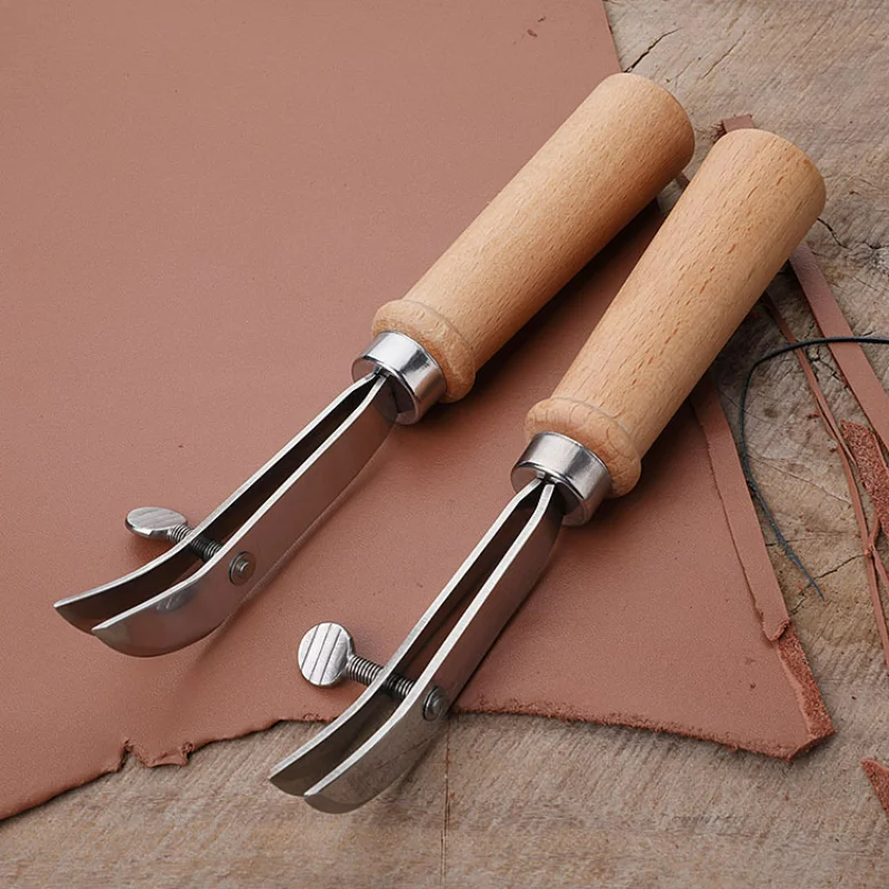 2pcs Adjustable Outside Leathe - Leatherwork Edge Creaser review and price