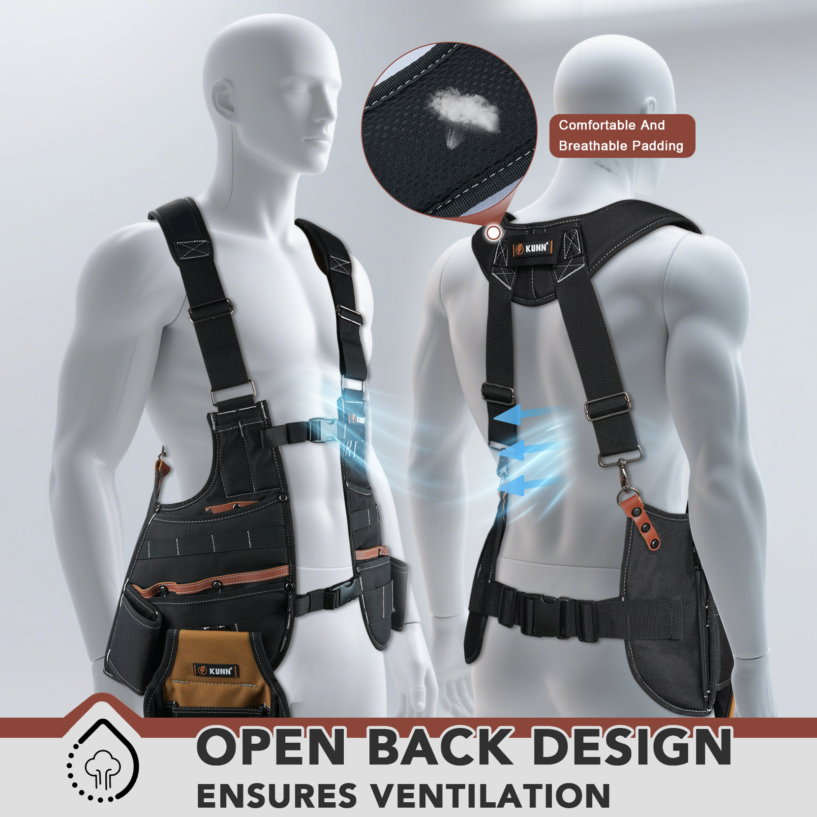 Leather Tool Vest for Men – Ad - Leather Work Vest For Men review and price