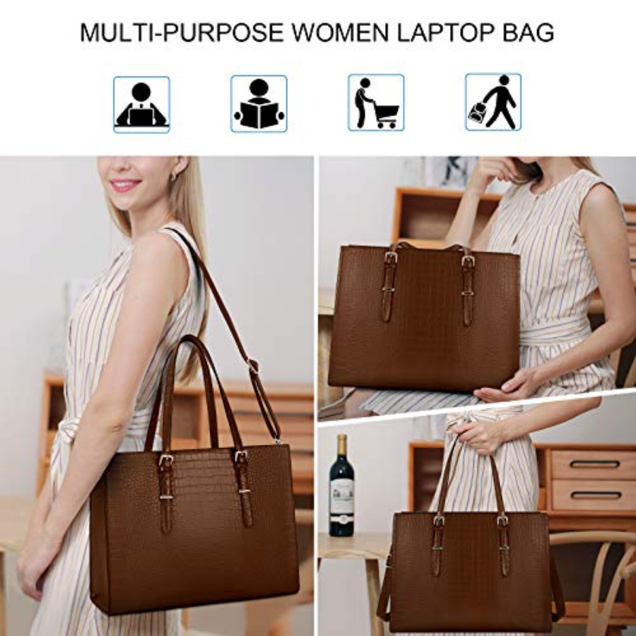 Laptop Bag for Women 15.6 Inch - Leatherwork Bag review and price
