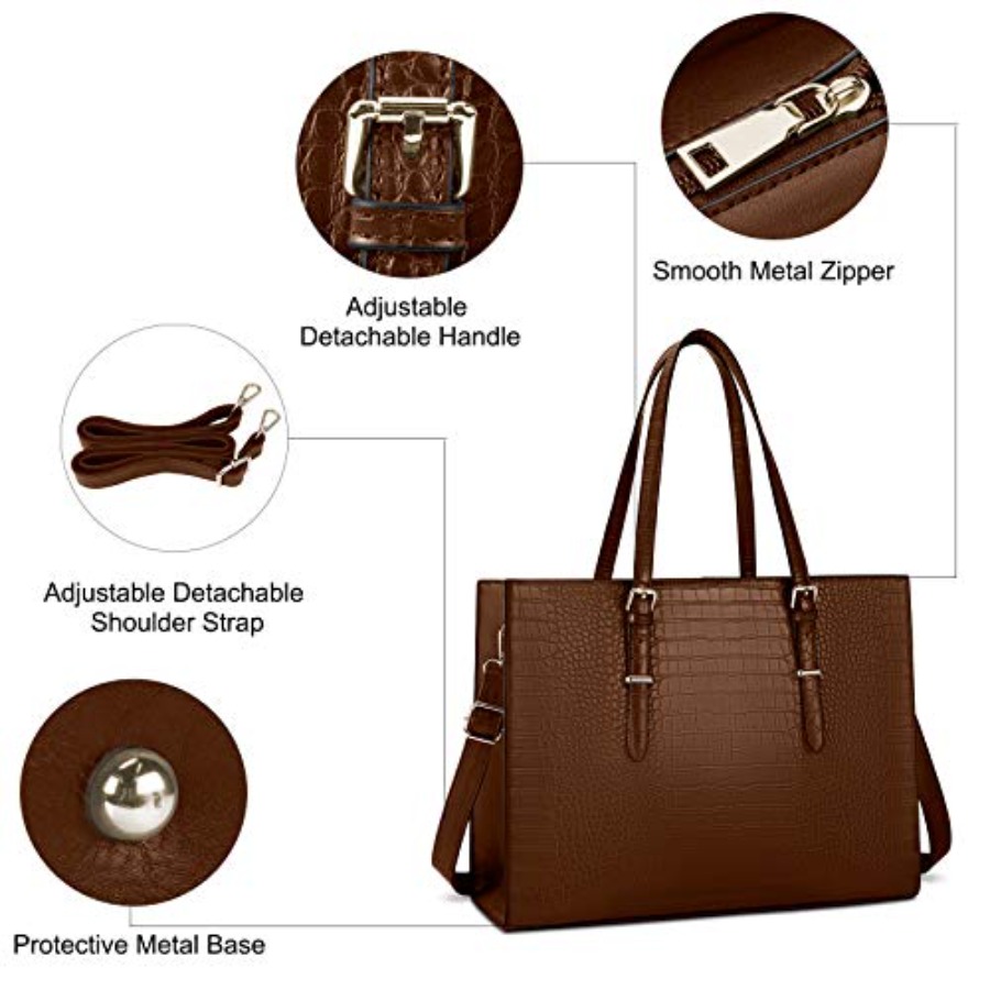 Laptop Bag for Women 15.6 Inch - Leatherwork Bag review and price