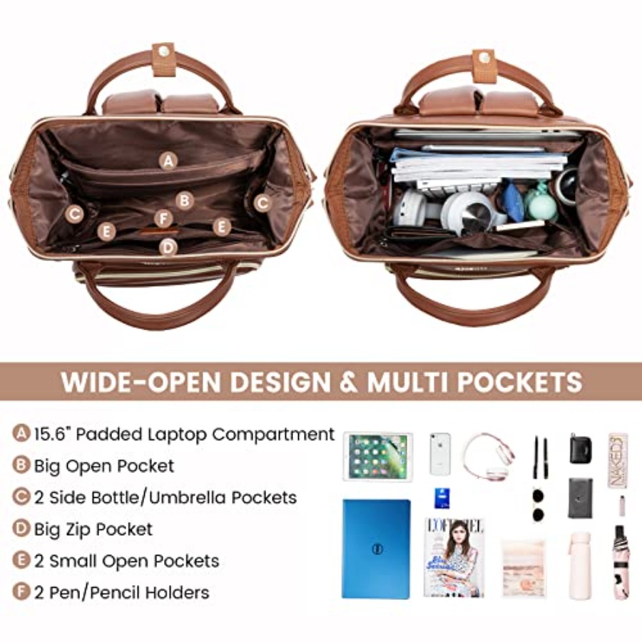 Leather Laptop Backpack for Wo - Leatherwork Bag review and price