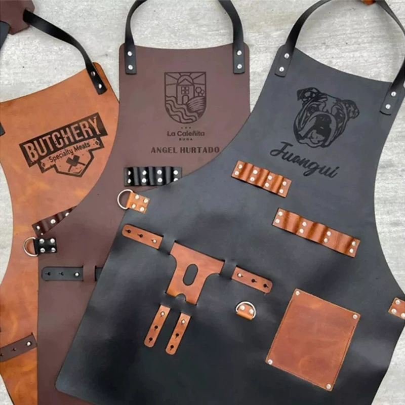 Apron Kitchen Outdoor Barbecue - Leatherwork Apron review and price