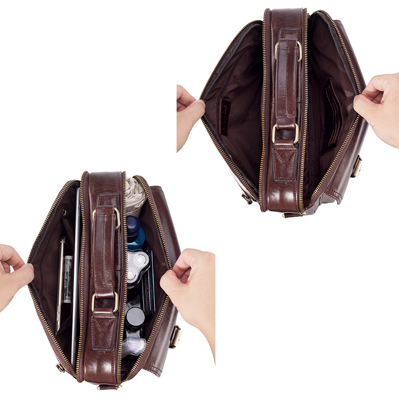 Men's Genuine Leather Shoulder - Leather Work Handbag review and price