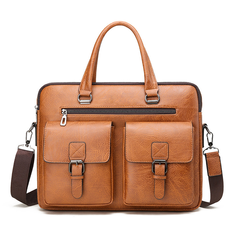 Luxury Brand Man Business Brie - Leather Work Handbag review and price