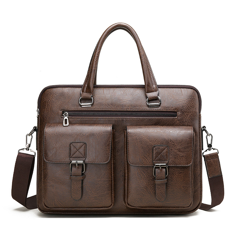 Luxury Brand Man Business Brie - Leather Work Handbag review and price