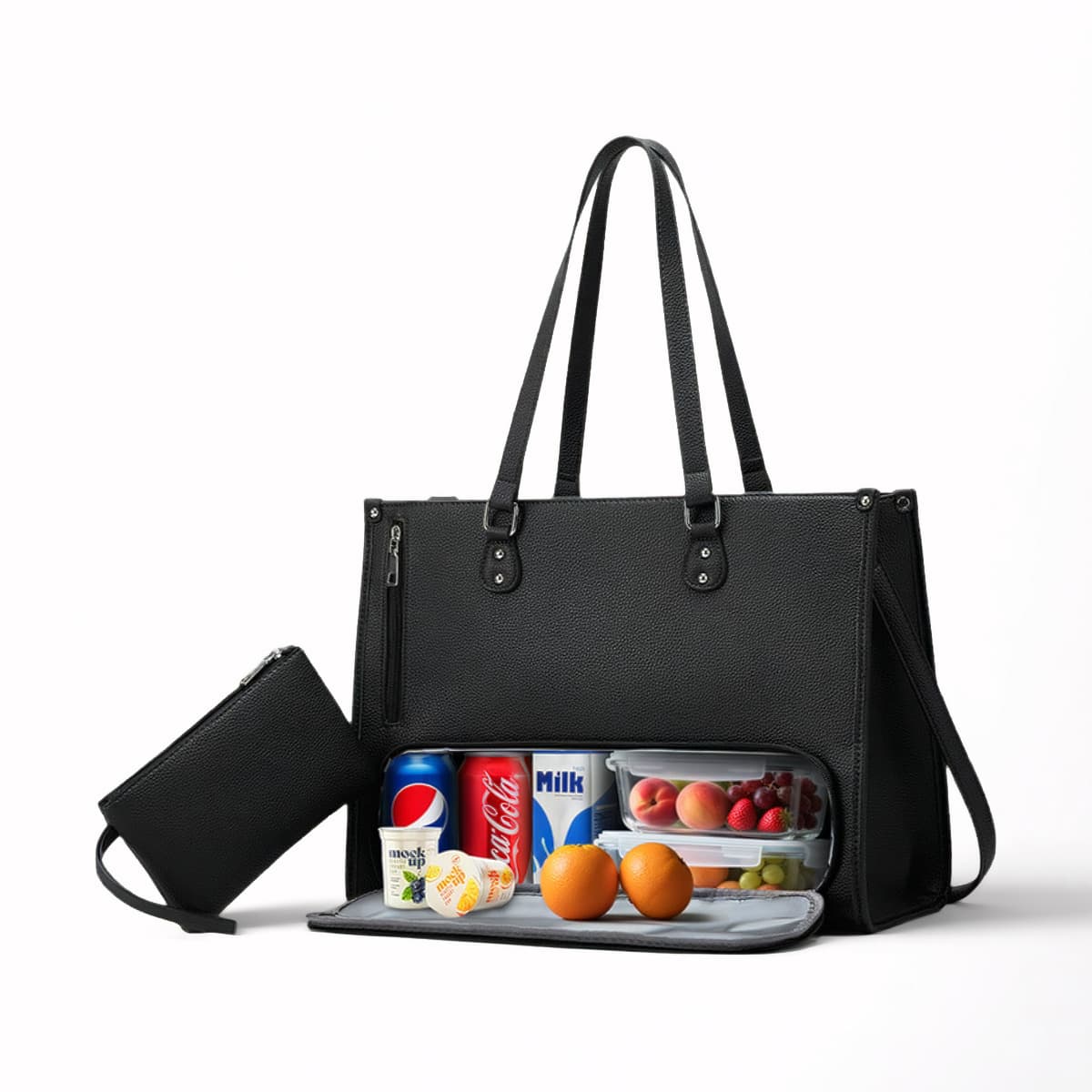 2-In-1 Women's Laptop Tote Bag - Leather Work Handbag review and price