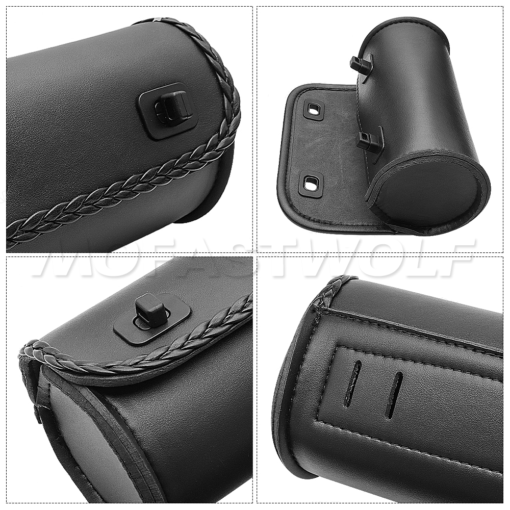 Motorcycle Fork PU Leather Tra - Leatherwork Bag review and price