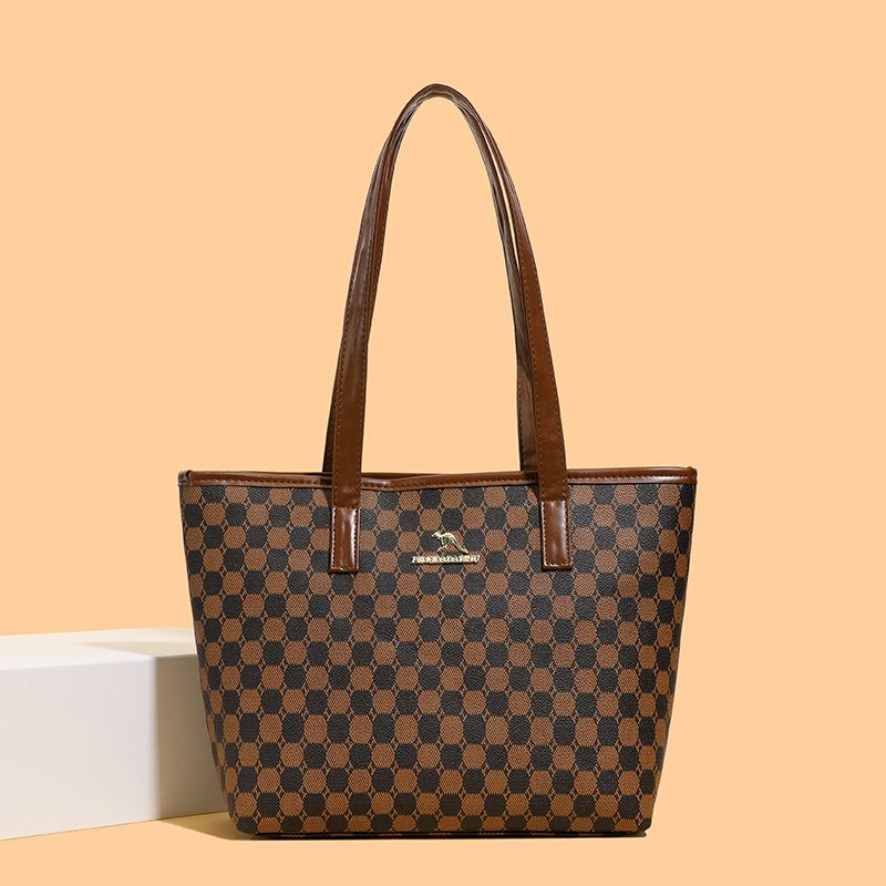 Mommy Bag Versatile Plaid Soft - Leather Work Handbag review and price