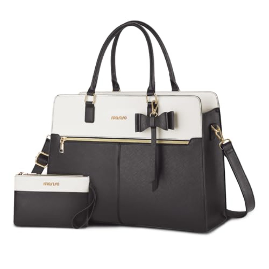 Laptop Tote Bag for Women, 15. - Leather Work Handbag review and price