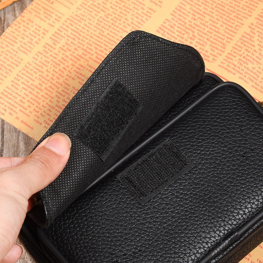 PU Leather Men Small Waist Bag - Leatherwork Bag review and price
