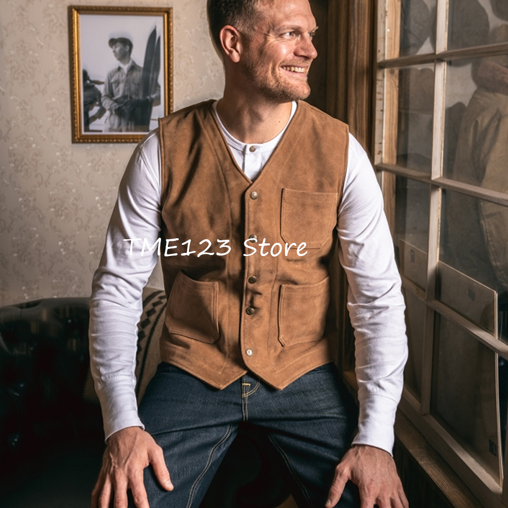 Men's Fashion Suit Vest Single - Leather Work Vest For Men review and price