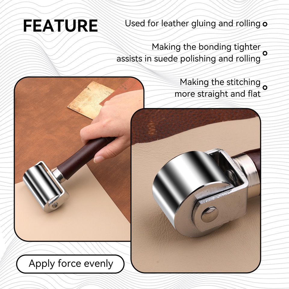 Leather Press Edge Roller with - Leatherwork Edge Creaser review and price