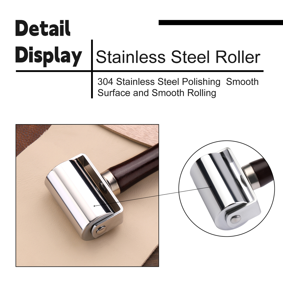 Leather Press Edge Roller with - Leatherwork Edge Creaser review and price