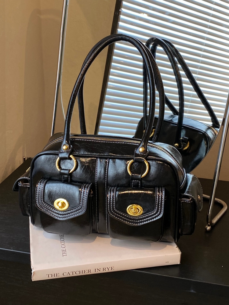 Retro Multi-ket Underarm Bag W - Leather Work Handbag review and price