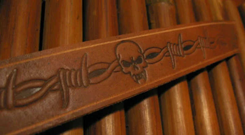 5pcs Thorns and skull pattern  - Leatherwork Free Patterns review and price
