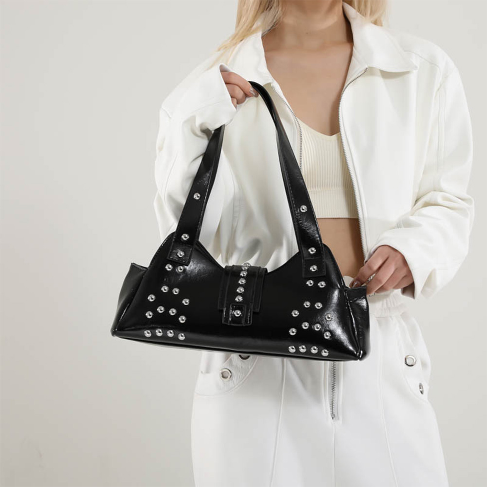 Shoulder Bag for Women Rivet P - Leather Work Handbag review and price