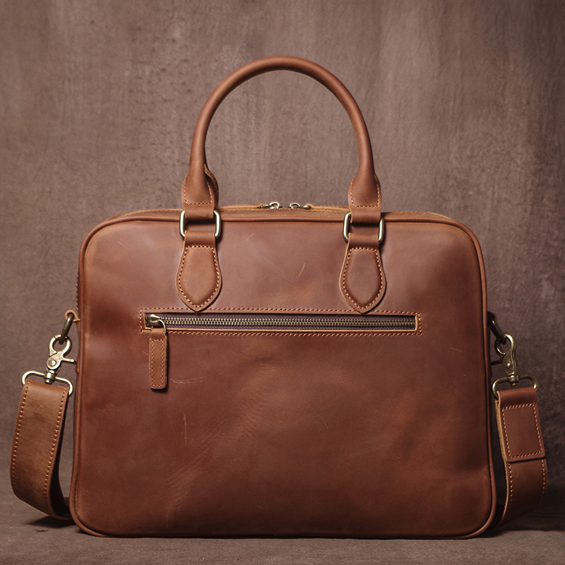 GURO Men Crazy Horse Cowhide B - Leather Work Handbag review and price