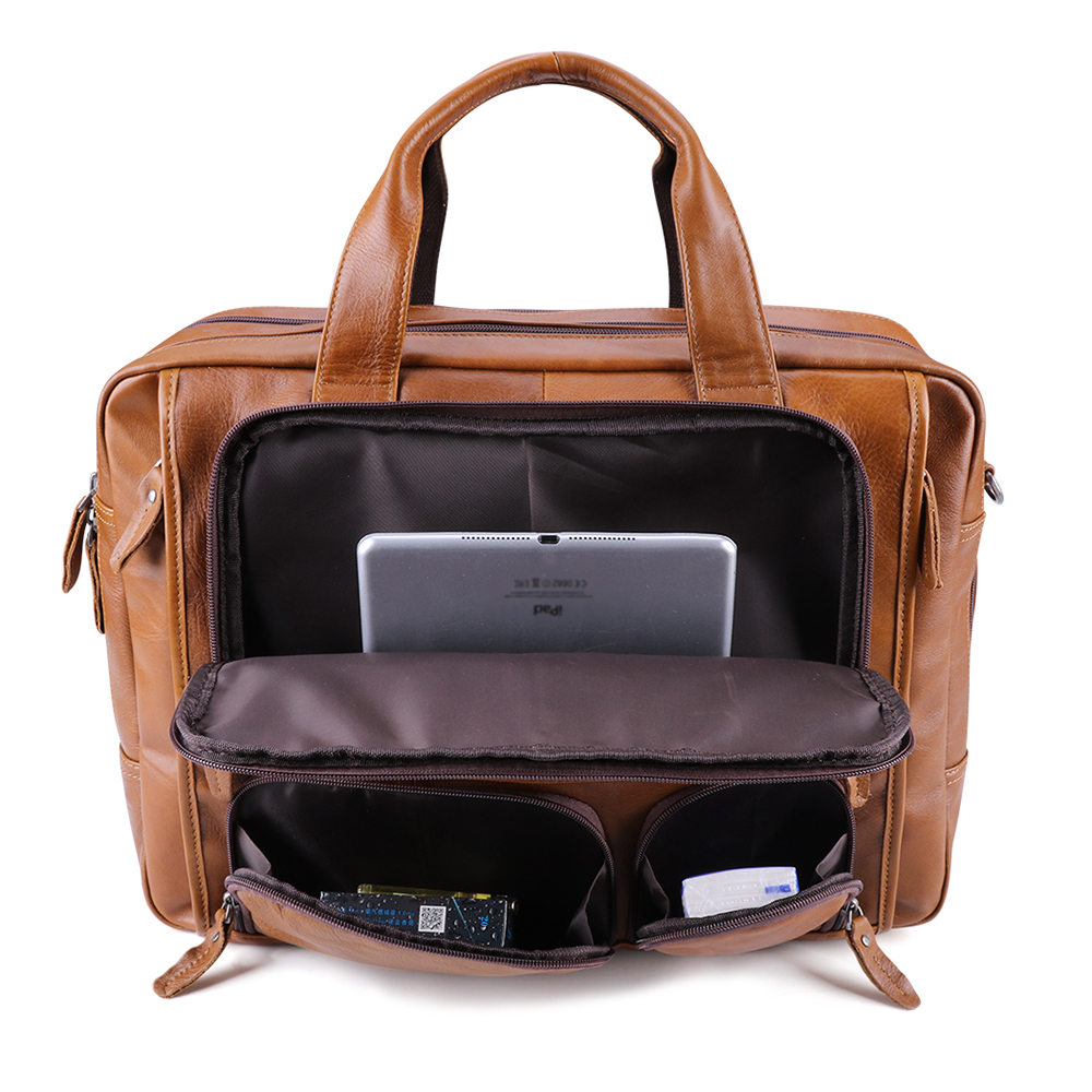 Lachiour 17 inch Laptop Bag Me - Leather Work Handbag review and price