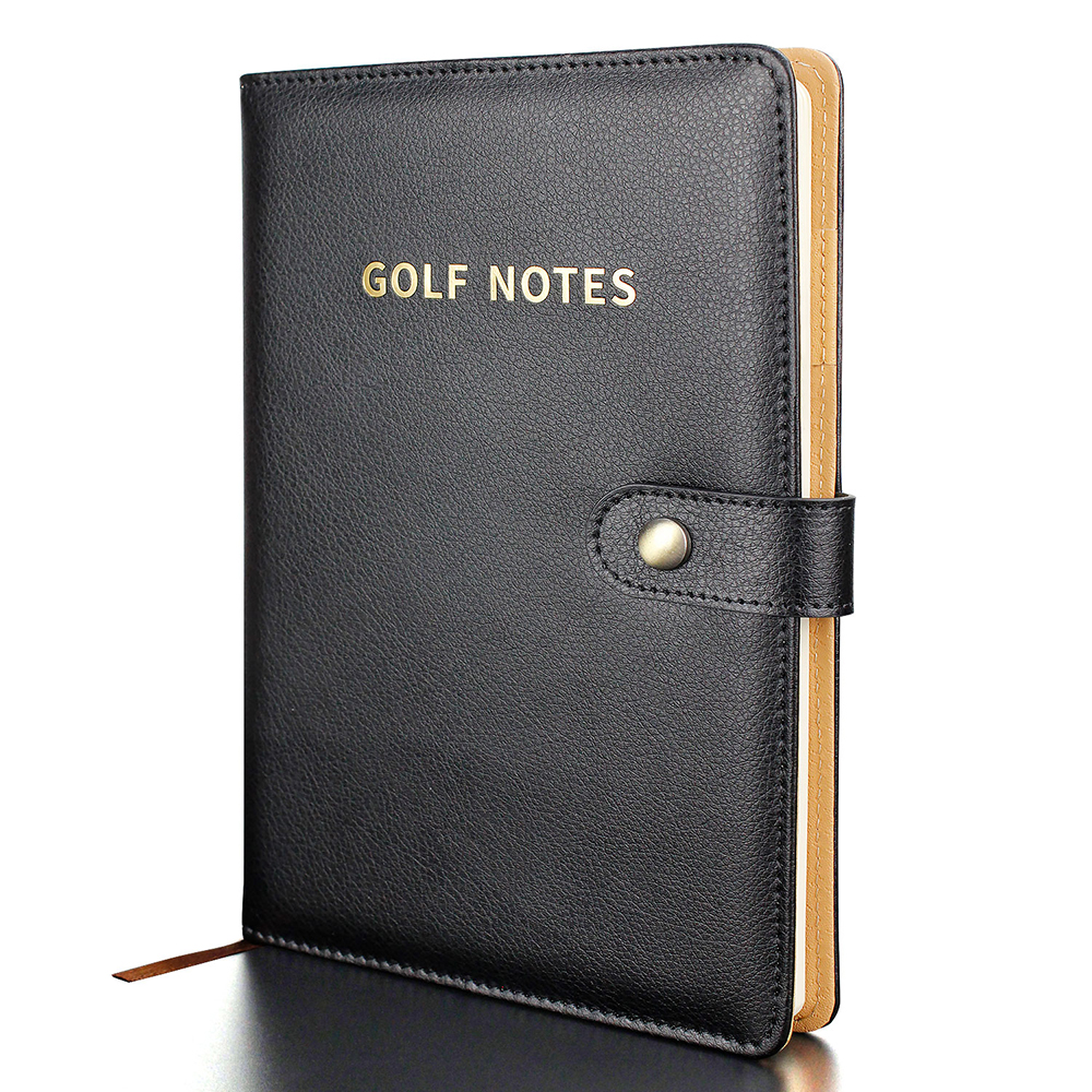 Black Leather Golf Scorecard H - Leather Work Notebook review and price