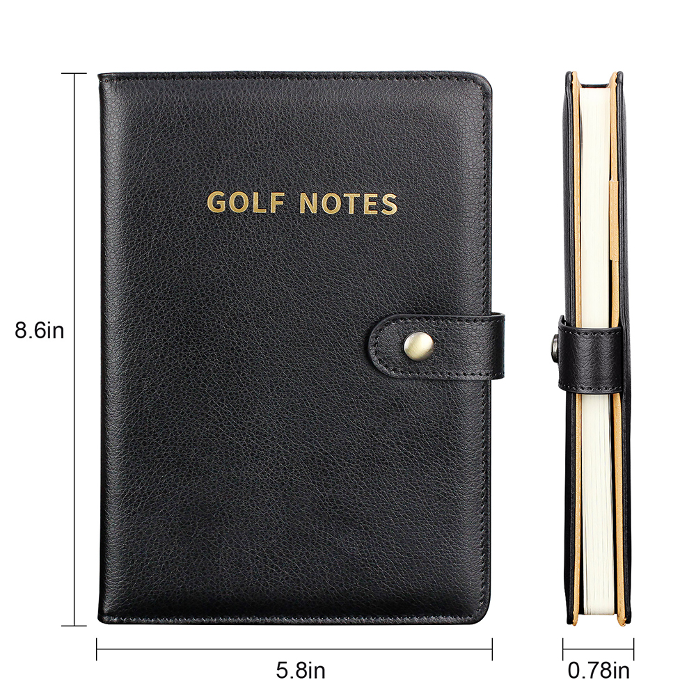 Black Leather Golf Scorecard H - Leather Work Notebook review and price