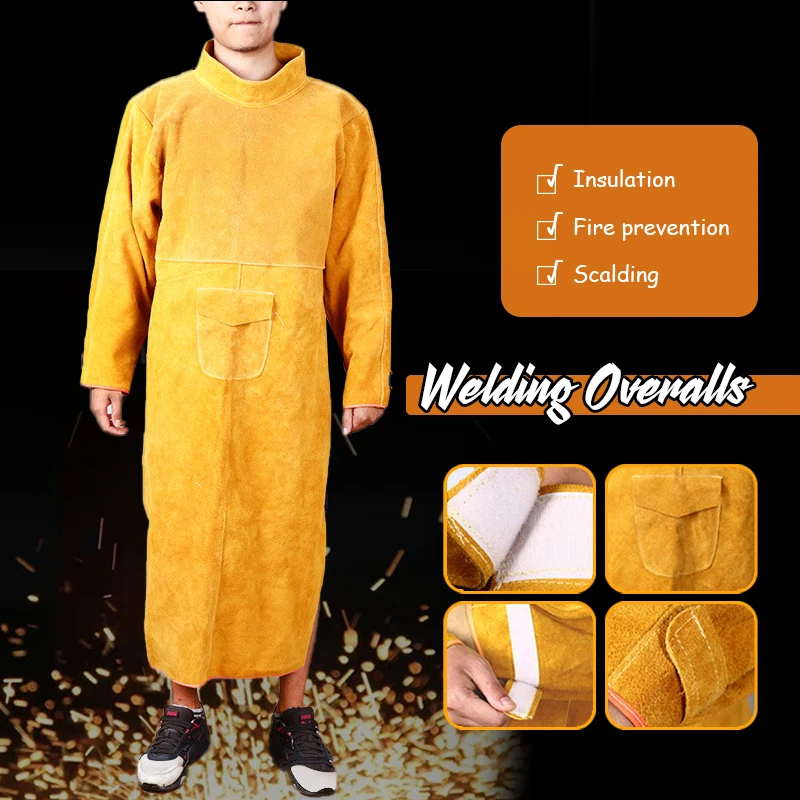 Cowhide Leather Anti-scalding  - Leatherwork Apron review and price