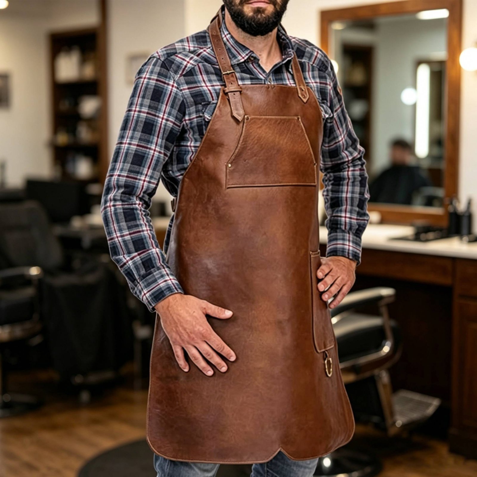 Waterproof Hair Stylist Apron  - Leatherwork Apron review and price
