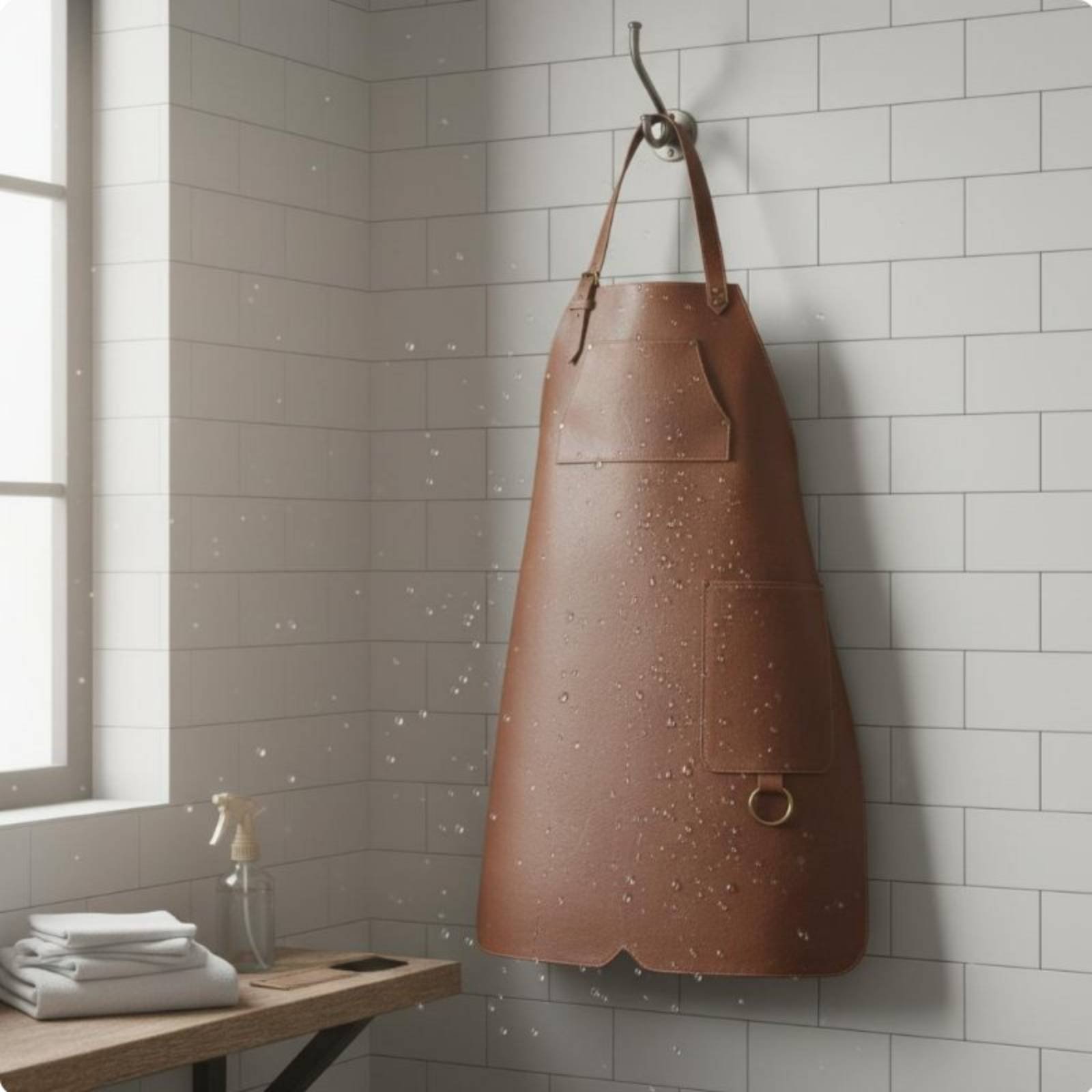 Waterproof Hair Stylist Apron  - Leatherwork Apron review and price
