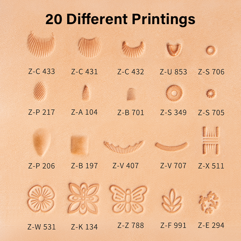 WUTA Leather Stamping Tools Sk - Leatherwork Free Patterns review and price