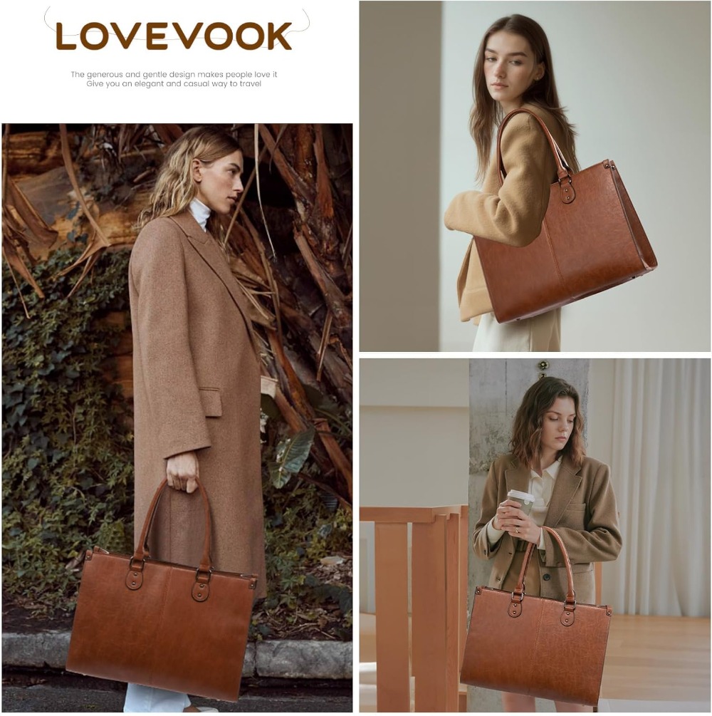 17.3 Inch Laptop Tote Bag for  - Leather Work Handbags review and price