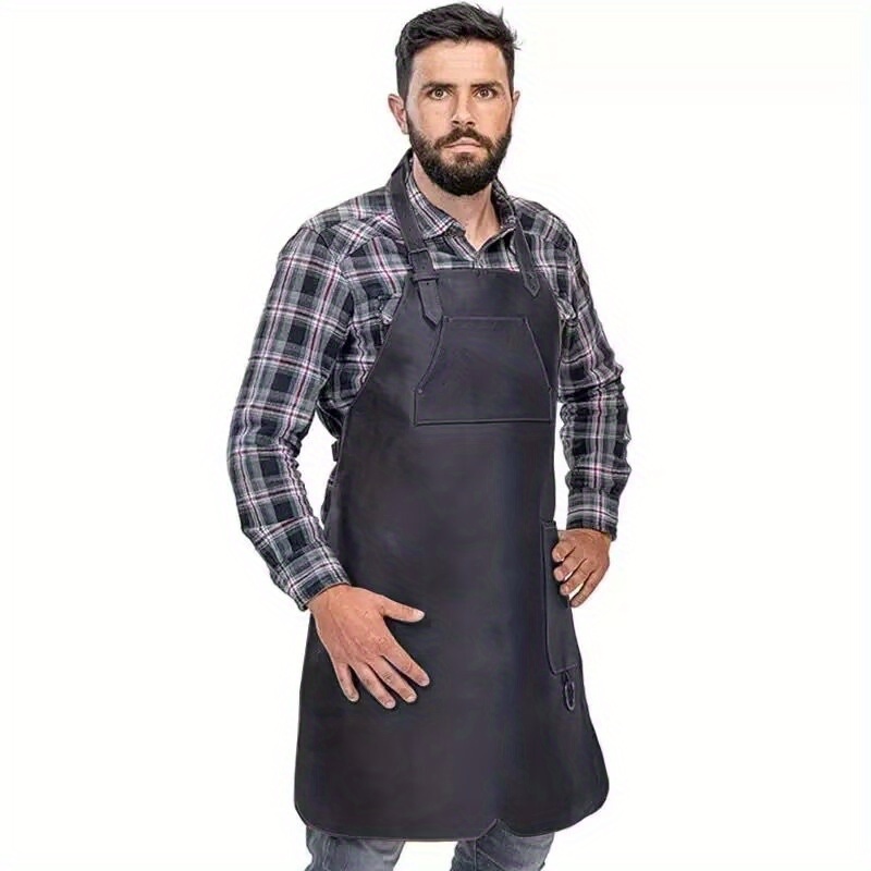 Stylish British-Inspired PU Le - Leatherwork Apron review and price