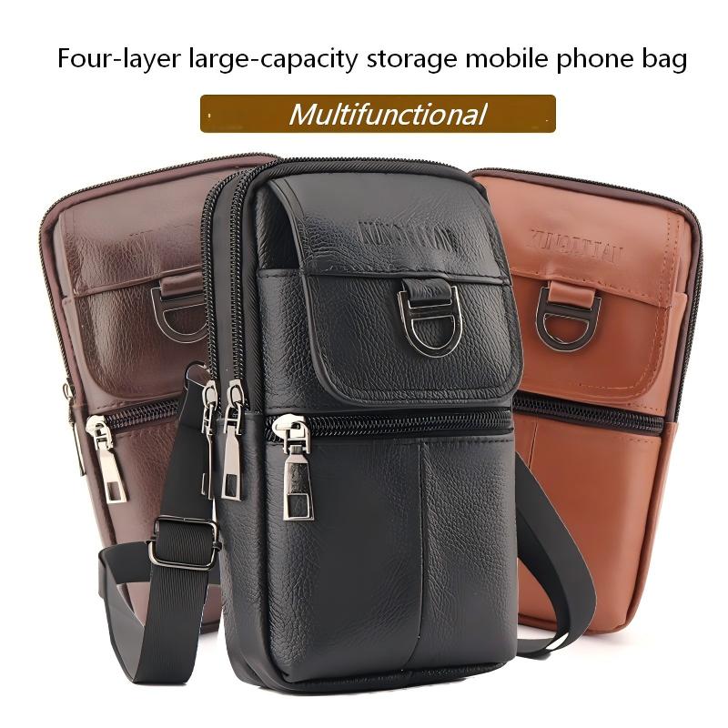 Men's leather waist bag - Larg - Leatherwork Bag review and price