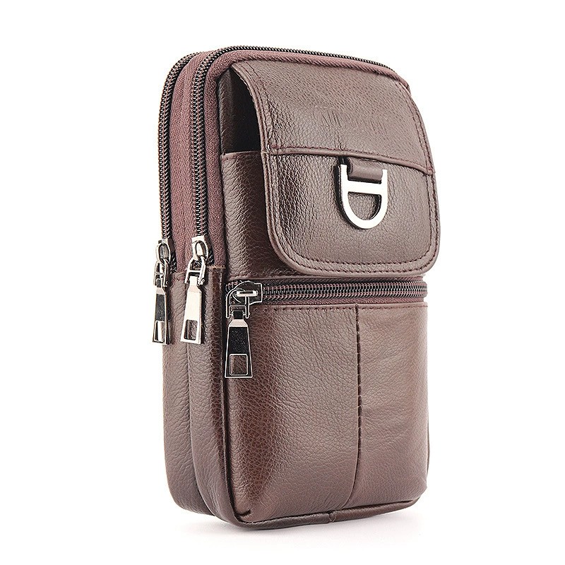 Men's leather waist bag - Larg - Leatherwork Bag review and price